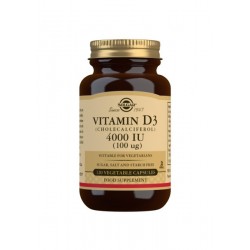 Vitamina D3 4000 IU 100 mg SOLGAR 120 capsulas