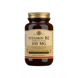 Vitamina B2 (Riboflavina) 100 mg SOLGAR 100 capsulas
