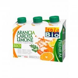 Zumo naranja zanahoria limon ISOLA BIO 3X200 ml