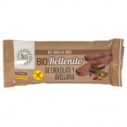 Rellenito chocolate y avellanas sin gluten SOL NATURAL 25 gr BIO