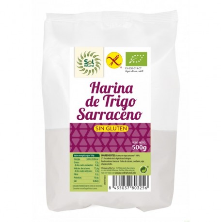 Harina trigo sarraceno sin gluten SOL NATURAL 500 gr BIO