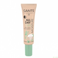 Maquillaje fluido hidratante 24h 01 ivory SANTE 30 ml